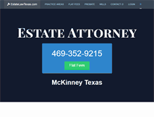 Tablet Screenshot of estatelawtexas.com